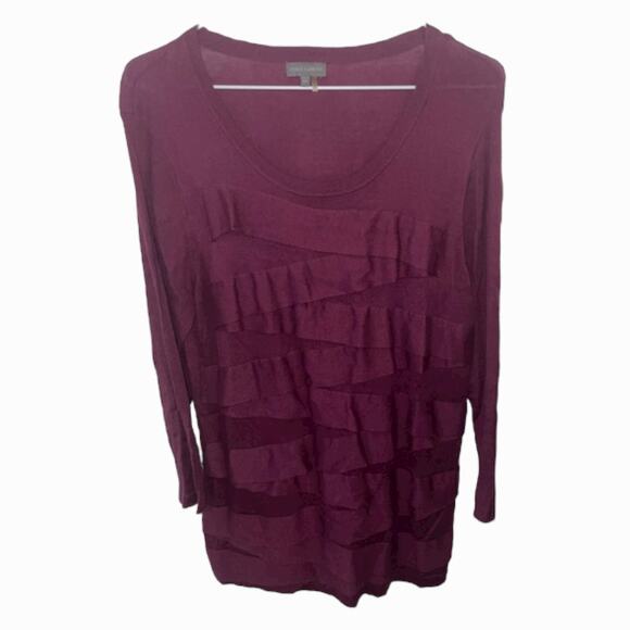 Vince Camuto Burgundy Sweater/Tunic Sz Xl EUC - Picture 1 of 2